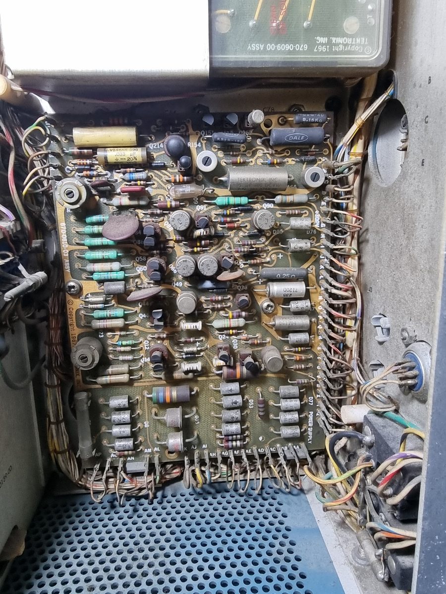 The low-voltage power supply board inside the 564B